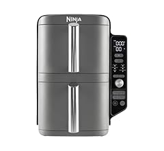 Ninja Double Stack XL Air Fryer, Vertical Dual Drawer Air Fryer with 4 cooking levels, 2 Drawers and 2 Racks, 9.5L Capacity…