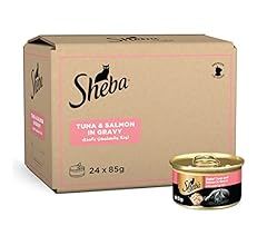 Sheba Cat-Food Tuna & Salmon Can, Made from Natural Ingredients Essential Vitamins and Minerals, this is a Grain Free Formu…