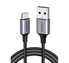 UGREEN Type C Cable 1M, USB C Cable Nylon Braided Fast Charging, USB-C Cord for iPhone17/16/15 Series, Galaxy S25,Apple wat…