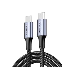 UGREEN USB C Cable 2M, Braided 100W Power Delivery PD Super Fast Charge Cable USB C to Type-C for iPhone 15/16/17 pro max, …