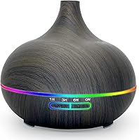 SKY-TOUCH Essential Oil Diffuser, 550ml Oil Diffuser with 4 Timer, Aromatherapy Diffuser with Auto Shut-off Function,...