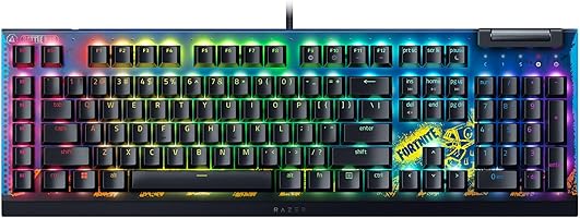 Razer BlackWidow V4 X Mechanical Gaming Keyboard: Yellow Switches Linear & Silent - 6 Macro Keys - Chroma RGB -...