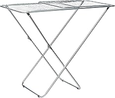 Winsor Clothes Drying Stand | Large Folding Clothes Dryer Drying Space | Metal Drying Racks for Balcony - 20 m | WR51116
